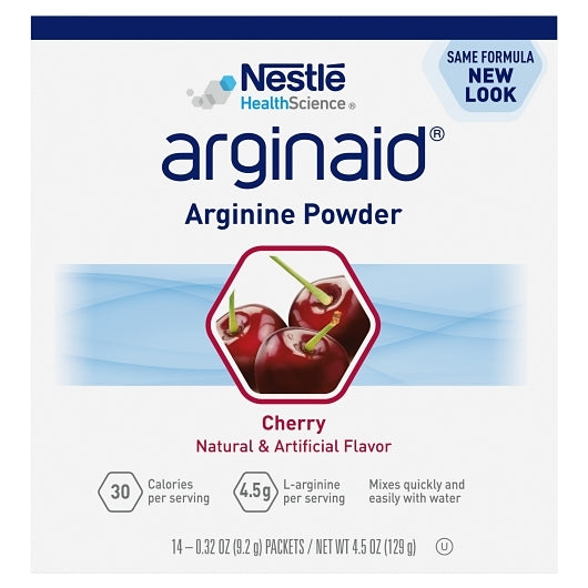Arginaid Nestle Cherry Arginine Powder Packets, 4 x 14 x 0.32 oz Case - Health & Personal Care