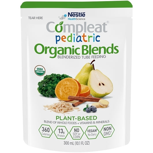 Compleat Pediatric Organic Blends Plant Based, 24 x 10.1 fl oz Case - Health & Personal Care