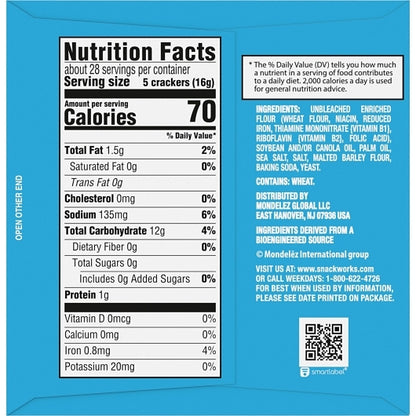 Premium Nabisco Crackers, Kosher, 12 x 16 oz Case - DOT product image 8