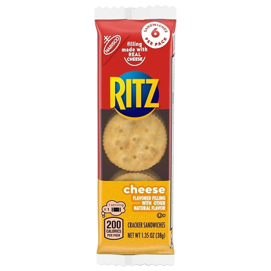 Ritz Cheese Cracker Sandwich, 14 x 8 x 1.35 oz Case - DOT product image 2