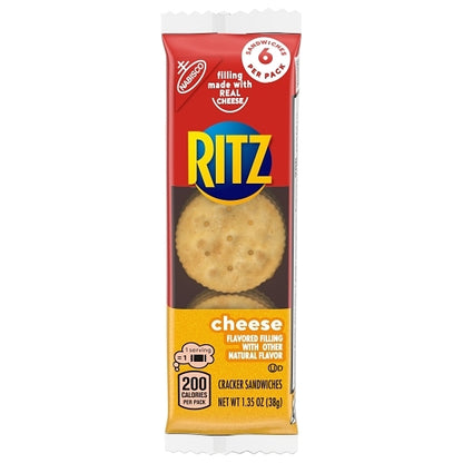 Ritz Cheese Cracker Sandwich, 14 x 8 x 1.35 oz Case - DOT product image 2