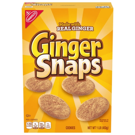 Nabisco Old Fashioned Ginger Snaps, 6 x 1 lb Case - Bakery & Desserts