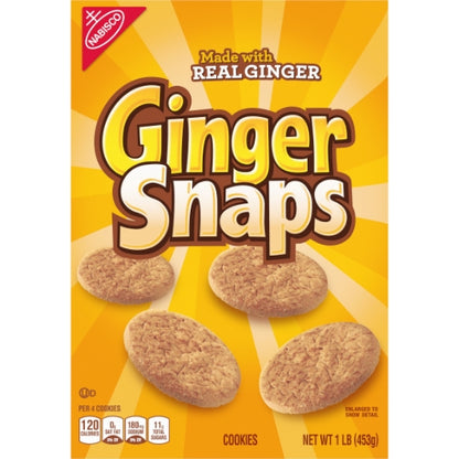 Nabisco Old Fashioned Ginger Snaps, 6 x 1 lb Case - DOT product image 2