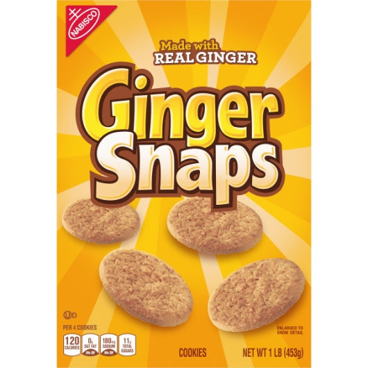 Nabisco Old Fashioned Ginger Snaps, 6 x 1 lb Case - DOT product image 2