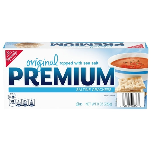 Premium Nabisco Saltine Crackers, 12 x 8 oz Case - DOT product image 2