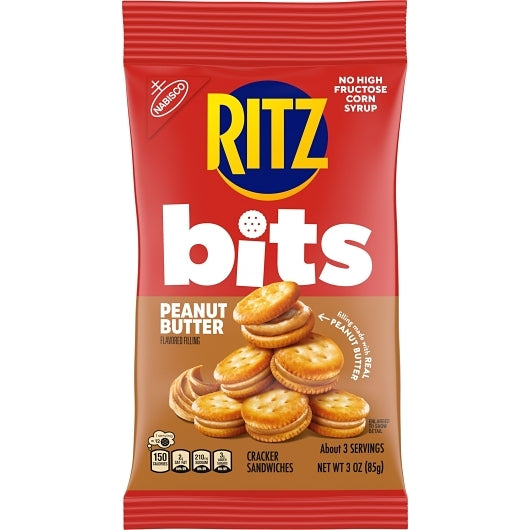 Ritz Bits Peanut Butter Snack, 12 x 3 oz Case - DOT product image 3