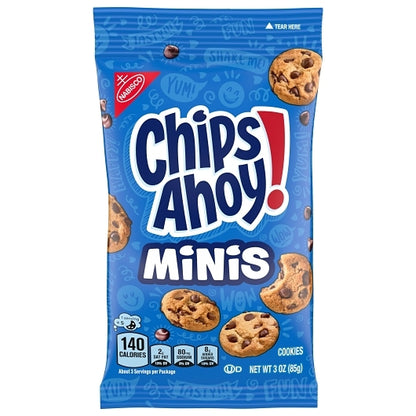 Chips Ahoy Big Bag Mini Cookies, 12 x 3 oz Case - DOT product image 2