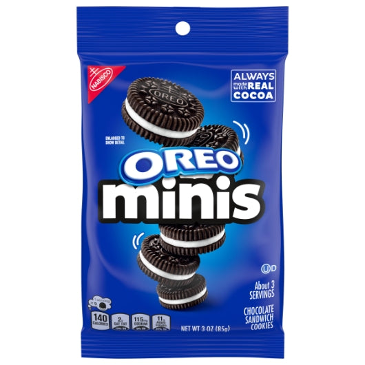 Oreo Big Bag Mini Cookies, 12 x 3 oz Case - DOT product image 3