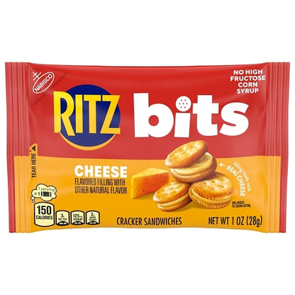 Ritz Bits Cheese Crackers, 4 x 12 x 1 oz Case - Crackers & Grahams