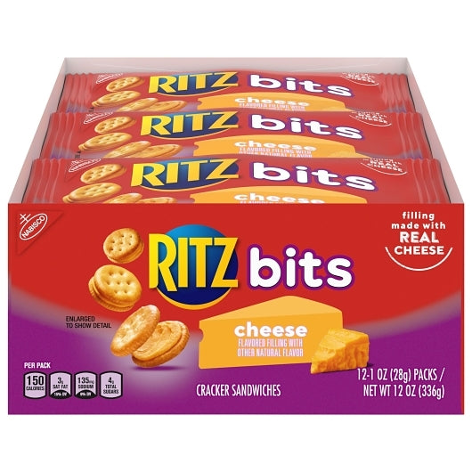 Ritz Bits Cheese Crackers, 4 x 12 x 1 oz Case - DOT product image 2