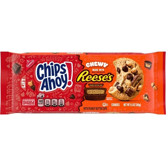 Chips Ahoy Reeses Chewy Cookie, 12 x 9.5 oz Case - DOT product image 3