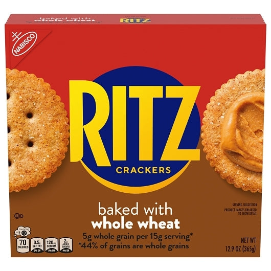 Ritz Whole Wheat Crackers, 12 x 12.9 oz Case - DOT product image 2