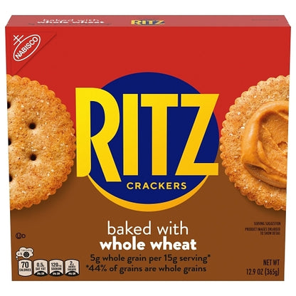 Ritz Whole Wheat Crackers, 12 x 12.9 oz Case - DOT product image 2