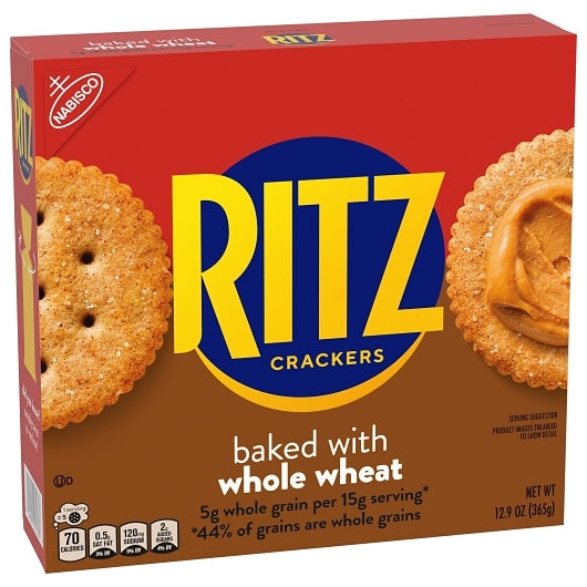 Ritz Whole Wheat Crackers, 12 x 12.9 oz Case - DOT product image 6
