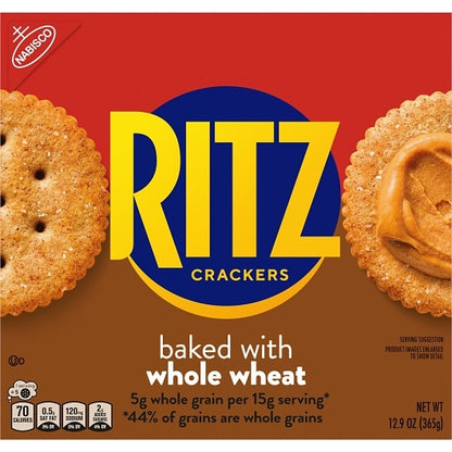 Ritz Whole Wheat Crackers, 12 x 12.9 oz Case - DOT product image 3