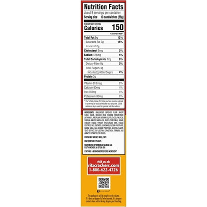 Ritz Bits Cheese Crackers, 12 x 8.8 oz Case - DOT product image 8