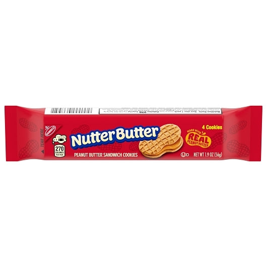 Nutter Butter Peanut Butter Cookies Single Serve, 4 x 10 x 1.9 oz Case - Bakery & Desserts - image 2