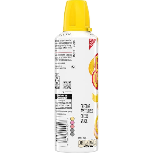 Easy Cheese Nabisco Pasteurized Cheddar Cheese Snack, 12 x 8 oz Case - DOT product image 6