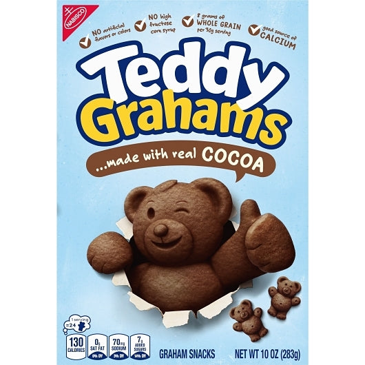 Teddy Grahams Chocolate Cookies, 6 x 10 oz Case - DOT product image 3