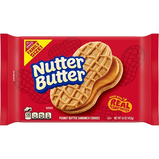Nutter Butter Sandwich Cookies, 12 x 16 oz Case - DOT product image 3