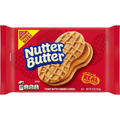 Nutter Butter Sandwich Cookies, 12 x 16 oz Case - DOT product image 3