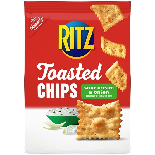 Ritz Toasted Chips Sour Cream & Onion Flavored, 6 x 8.1 oz Case - DOT product image 2