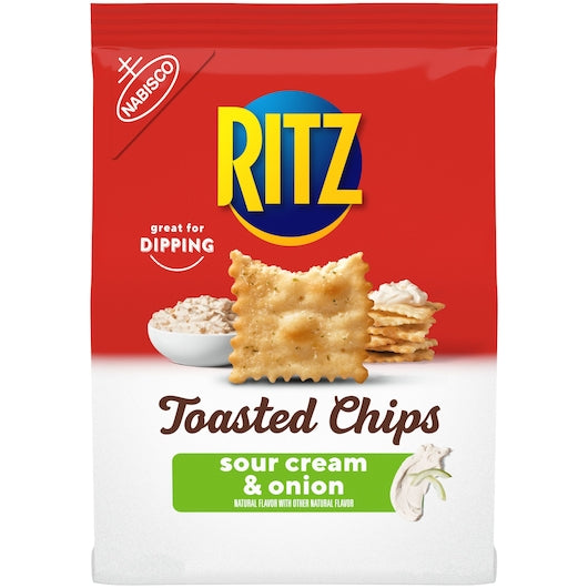 Ritz Toasted Chips Sour Cream & Onion Flavored, 6 x 8.1 oz Case - DOT product image 3