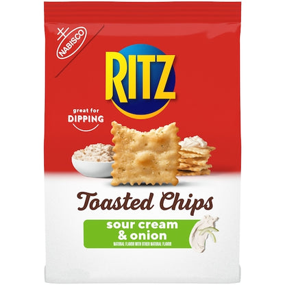 Ritz Toasted Chips Sour Cream & Onion Flavored, 6 x 8.1 oz Case - DOT product image 3