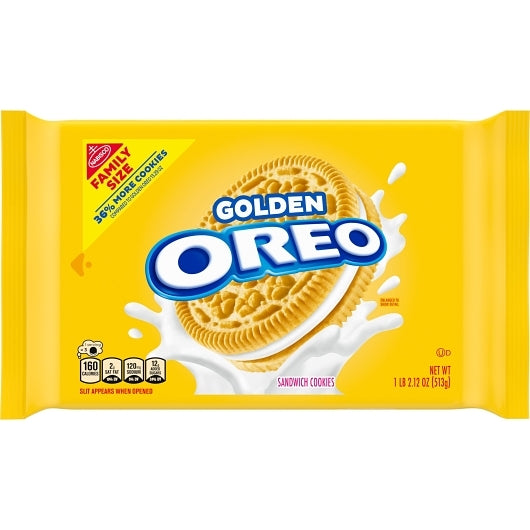 Golden Oreo Family Size Cookies, 12 x 18.12 oz Case - DOT product image 3