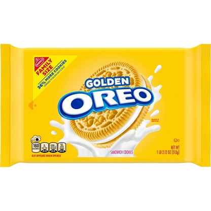 Golden Oreo Family Size Cookies, 12 x 18.12 oz Case - DOT product image 3