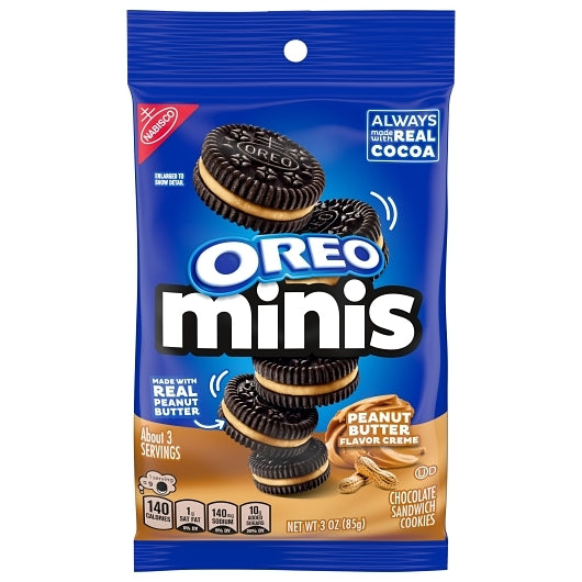 Oreo Mini Peanut Butter Cookies, 12 x 3 oz Case - Bakery & Desserts - image 2