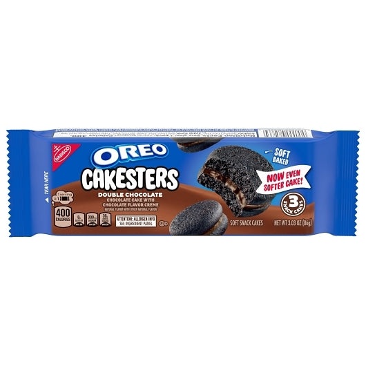 Oreo Chocolate Cakesters Single Serve Cookies, 3 x 8 x 3.03 oz Case - Bakery & Desserts