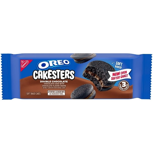Oreo Chocolate Cakesters Single Serve Cookies, 3 x 8 x 3.03 oz Case - GS1 mobile-ready hero image