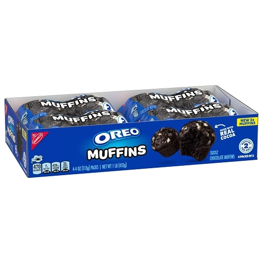 Oreo Original Soft Cake Muffins, 6 x 4 x 4 oz Case - Bakery & Desserts