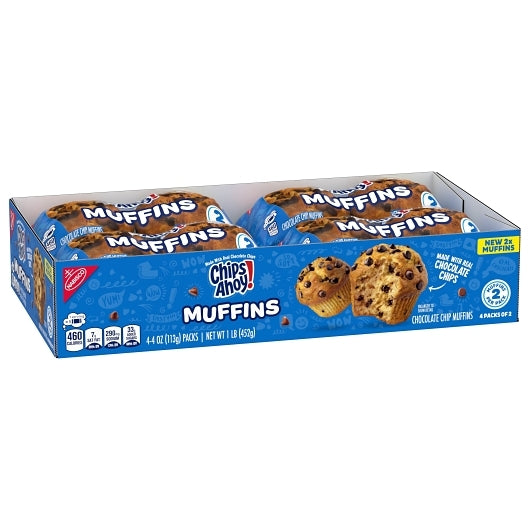 Chips Ahoy Original Soft Cake Muffins, 6 x 4 x 4 oz Case - Bakery & Desserts