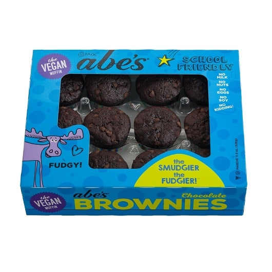 Abe's Vegan Fudge Brownies, 6 x 11.5 oz Case - Bakery & Desserts