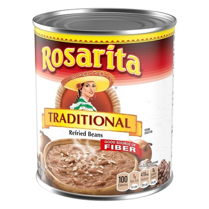 Rosarita Refried Traditional Beans, 12 x 30 oz Case - GS1 styled product image