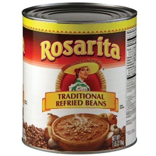 Rosarita Original Refried Beans, 6 x 112 oz Case - Beans & Legumes
