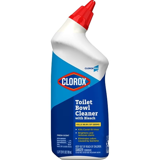 Clorox Commercial Solutions Toilet Bowl Cleaner, 12 x 24 fl oz Case - Plates Bowls