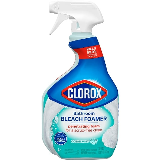 Clorox BLEACH FOAMER BATHROOM, 9 x 30 fl oz Case - Front/center packaged product image