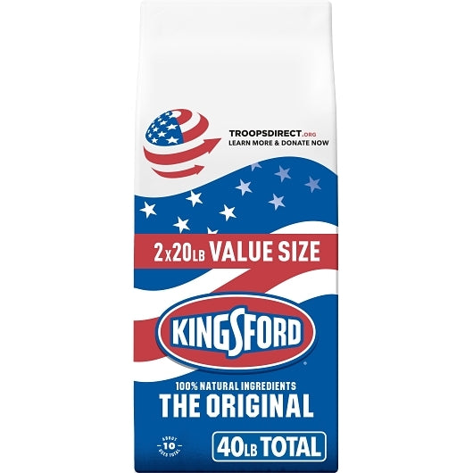 Kingsford Original Charcoal Briquettes, 2 x 20 lb Case - Cleaners & Sanitizers