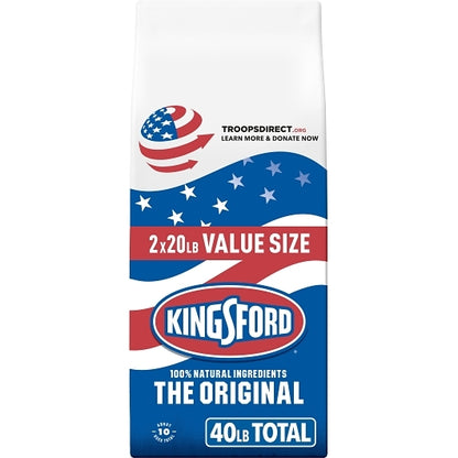 Kingsford Original Charcoal Briquettes, 2 x 20 lb Case - Cleaners & Sanitizers