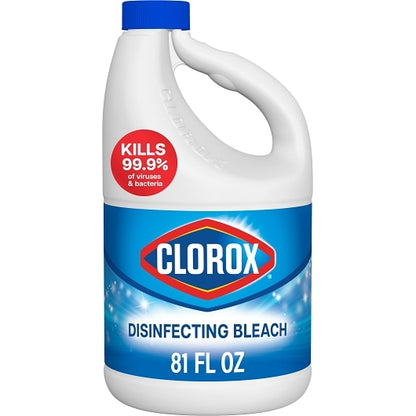 Clorox Disinfecting Bleach Regular, 6 x 81 fl oz Case - Cleaners & Sanitizers