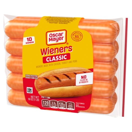 Oscar Mayer Classic Wieners, 12 x 1 lb Case - DOT product image 5