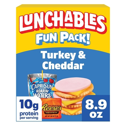 Lunchables Turkey And Cheddar With Capri Sun Convenience Meal, 8 x 259 GR Case - GS1 mobile-ready hero image