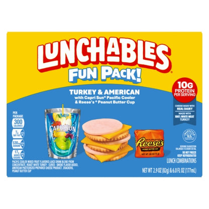 Lunchable Turkey and Cheese With Capri Sun Convenience Meal, 8 x 259 GR Case - DOT product image 2