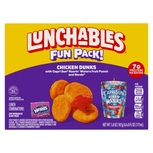 Kraft Lunchable Chicken Nuggets With Capri Sun Convenience Meal, 8 x 284 GR Case - DOT product image 2