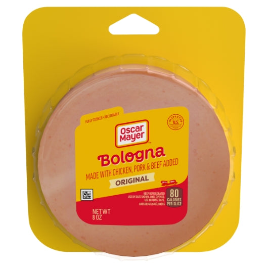 Oscar Mayer Sliced Bologna, 12 x 8 oz Case - Frozen Meat & Seafood