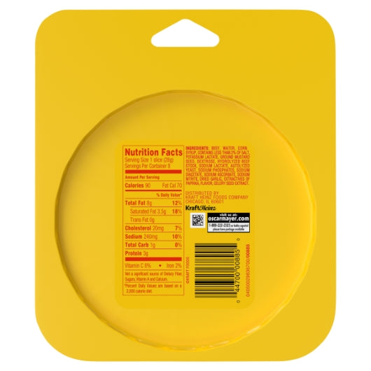 Oscar Mayer Beef Bologna, 12 x 8 oz Case - DOT product image 5