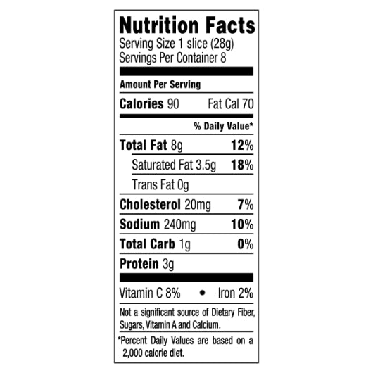Oscar Mayer Beef Bologna, 12 x 8 oz Case - DOT product image 8
